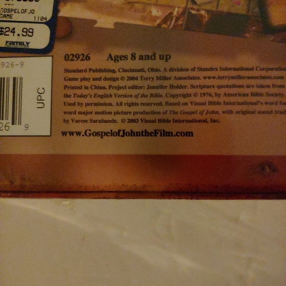 "The Gospel of John" Family Board Game NEW AND SEALED - Picture 5 of 5